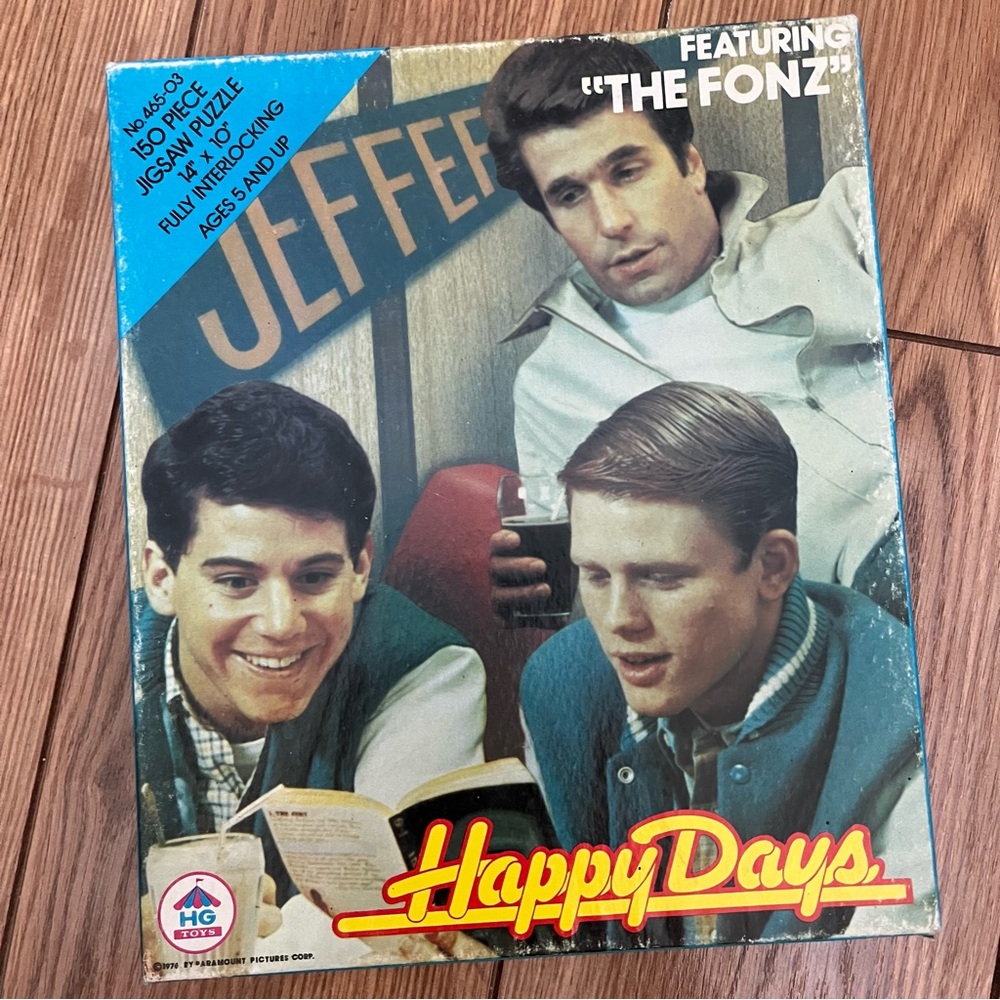 Vintage 1976 Happy Days Puzzle 150pc - HG Toys - 10” x 14”